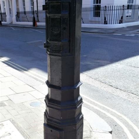 audley square lamp post.